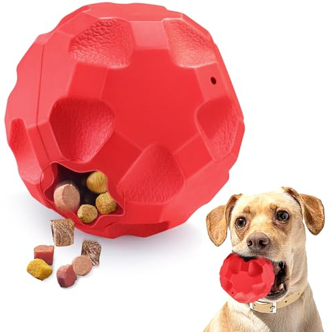 Rubber Treat Dispensing Dog Toys for Aggressive Chewers Large Breed