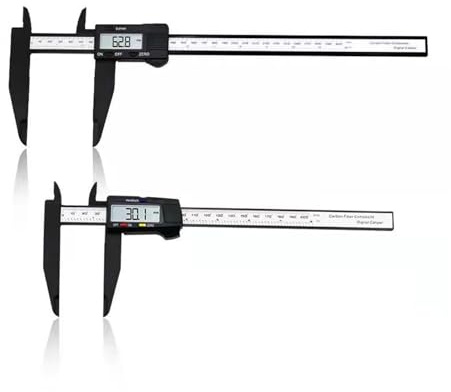 Mikrometer, 300 Mm 200 Elektronisk Digital Skjutmått Lcd Plast Skjutmått Lång Käftmikrometer Inner- Och Ytterdiametermätare Mätverktyg,300mm long jaw-1