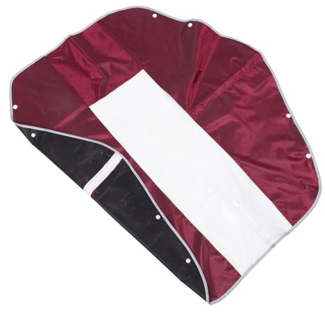 PRETYZOOM Electric Scooter Panel Cover Rainproof Protector with Enlarged Jacquard Fabric in Dark Red for Mobility Scooter Dust and Water Resistance Outdoor Use