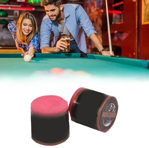 OVAQUIXI Pool Cue Krita Högdensitet Stenpulver Biljardkrita 2ST Cylinder 2,5 Cm X 2,4 Cm Stark Vidhäftning Bättre Spinn Slag för Bordsbiljardspelare