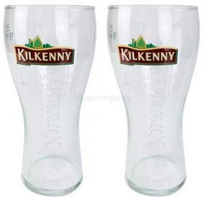 Kilkenny Bier Bierglas Glas GläserSet - 2x Biergläser 0,5l geeicht