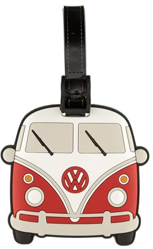 Puckator Volkswagen Bulli VW Bus T1 Rote PVC Gepäckanhänger