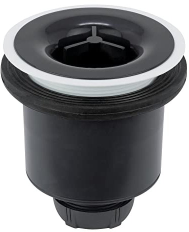 Wirquin 30722461 Bonde de douche Tourbillon verticale grise pour receveur de douche design ou à carreler