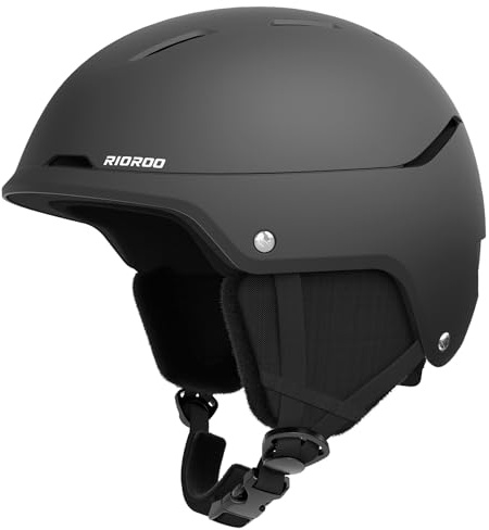 RIOROO Ski Helmet, Ski Helmets for Men Women Youth,Snowboard Helmet with Fluff Adjustable Vents,Compatible with Ski Goggles,Available for Snow Sports,Snowboarding Snowmobile Skiing Windproof.