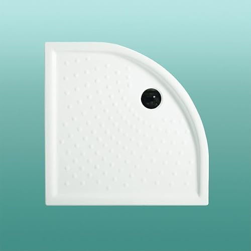 Kiamami Valentina Plato de Ducha de cerámica Blanca 90x90 semicircular h6cm Malta