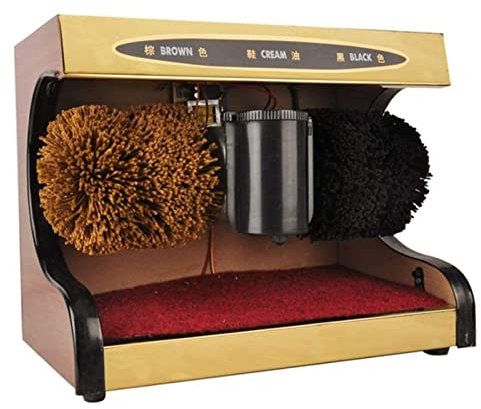 Electric Shoe Polisher Vertical, Automatic Induction Dust Removal Treatment Shoes, Small Automatic Metal Leather Shoe Shiner Machine, Cleaning Brush Kit, Shoes Nursing Maintenance