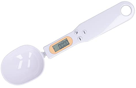 Balance à Cuillère Numérique 500 G avec écran LCD, Mini Design pour la Cuisine, Grains de café, Lait en Poudre, Cosmétiques, Pile Bouton CR2032, Idéale pour un Usage Domestique