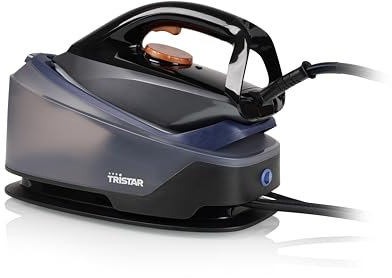 Tristar Sistema stirante a vapore, 6,5 Bar, Serbatoio da 1,2L, Piastra in Ceramica, Sistema Anti-Calcare, Spegnimento Automatico, Avvolgicavo, 2200W, ST-8930