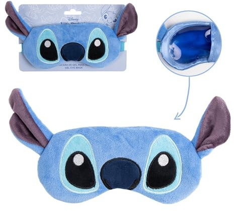 CERDÁ LIFE'S LITTLE MOMENTS | Maschera per gli occhi in gel rilassante e riutilizzabile Stitch | Maschera Punto Gel Ideale per Alleviare la Stanchezza e le Borse Sotto gli Occhi
