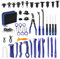 Gsakskdsap 250 Pcs Herramientas Kit Desmontar Coche, Herramientas Desmontaje Coche, Herramientas Palanca para Automóviles, Desmontar Interiores Coche Radio Audio, Mantenimiento Interiores Automotrices