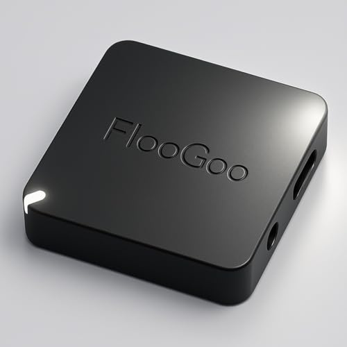 FlooGoo FMA121 Bluetooth Dual-Mode Dual-Input Adapter – aptX Lossless, Low-Latency Gaming, Auracast TX/RX, LE Audio, Hearing Aid Support, USB & 3.5mm for PC, Laptop, Tablet & Gaming Devices