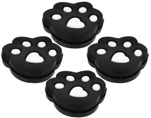 Milisten Smorzatori di Vibrazioni per Racchetta da Tennis in Silicone Set da 4 Piccoli Ammortizzatori Neri Antivibrazione Portatili per Controllo e Comfort Adatti a Tutti i Tipi di