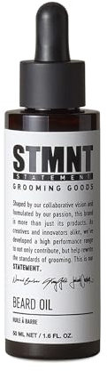 STMNT STATEMENT GROOMING GOODS Beard Oil 50ml | Feuchtigkeitsspendendes Bartöl aus natürlichen Ölen | Für einen weichen Bart | Frei von Silikonen | vegan & PETA-zertifiziert