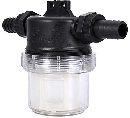 Filtre de pompe à eau professionnel transparent 16cm filtre à mailles 50 pour tuyau d'interface d'irrigation de jardin, filtre à pompe à eau, accessoires pour pesticides