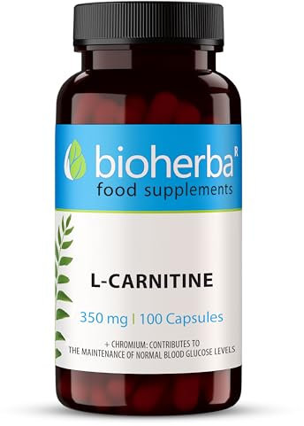 L-Carnitina 350 mg Capsule - 100 Capsule di BIOHERBA - Efficaci e ideali per una silhouette snella