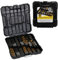 PRESS NUTS 130PCS Mixed Multi Drill Bit Set, 1 to 10mm HSS Titanium Twist Drill Bits, Masonry & Brad Point Bits for Metal, Wood, Plastic, Brick & Concrete, With Tray Case
