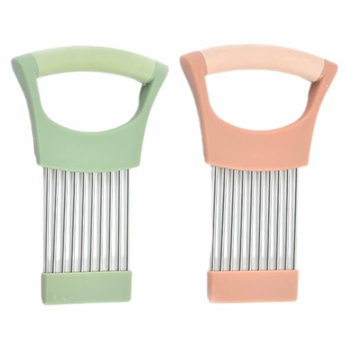 2 Pcs Onion Slicer Holder Stainless Steel Potato Slicing Fork Multi Function Vegetable Slicer Holder Handheld Slicing Helper for Slicing Cutting Carrot Tomato Potato Fruit Meat