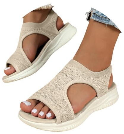 Yolimok my orders,orthopedic sandals women plantar fasciitis, casual summer ​soft & comfortable wide fit orthotic open toe ladies wedge sandals outdoor anti-slip platform beach shoes