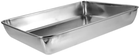 Homoyoyo Bain pour Pigeons Acier Inoxydable Bac de Profond et Accessoire Pratique pour Cage Oiseaux Intérieur et Extérieur