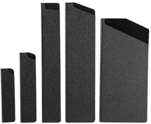 NOLITOY 5 piezas Protector de Cuchillas de Cocina Fundas Portátiles de Abs Duradero con Forro de Vellón Protección Segura para Cuchillos Domésticos Funda Ligera y Resistente para