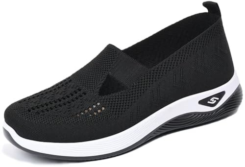 Women's Orthopedic Mesh Walking Shoes Athletic Sport Running Sneakers Slip-on Cozy Breathable
