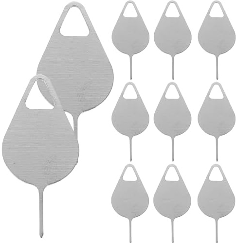 CTIRCHIU 100 Piezas de Expulsor de Tarjetas Sim de Acero Inoxidable, Aguja de Expulsión de Bandeja para Teléfonos Móviles, Herramienta de Extracción para Mantenimiento y Color Aleatorio
