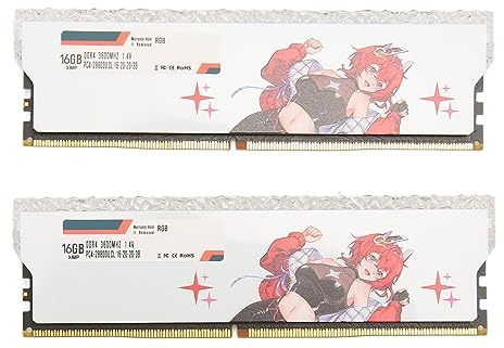 Yctze Ddr4 Ram, 3600mhz Pc4 28800 Cl16 20 20 38 1.35v Módulo de Memoria de Escritorio para Juegos con Overclocking Xmp2.0, para Control RGB de Sincronización Policromada Mystic (32 GB (2x16 GB))