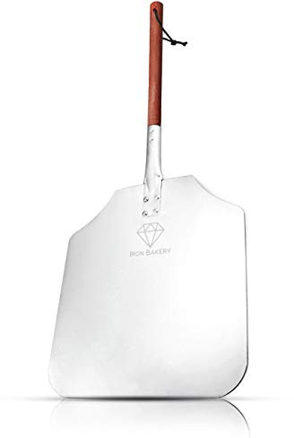 Iron Bakery Professionelle Pizzaschaufel mit extra starkem Eichenstiel 66 cm – Hochwertige Pizzaschaufel für perfekt gebackene Pizzen