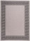 Carpeto Sisal Teppich Silber/Beige 60 x 110 cm Bordüre Muster Flachgewebe Sisal Kollektion