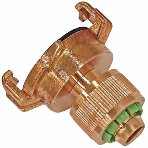 SCHNELLKUPPLUNG Schlauchanschlußstück Übergang auf Wasserschlauch - System Geka (für 1/2 Zoll Schlauch)