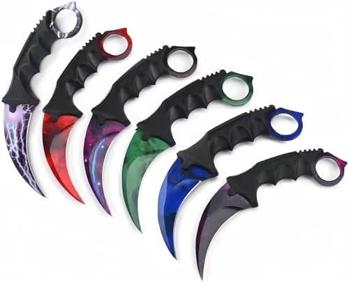 Fixed Blade Camping Knife, Stainless Steel Traning Outdoor Multi Tool, Practice Survival Pocket Knives, Hiking, Fishing, 1 PCS Knife, Random Color
