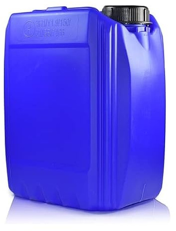 2 x 5L JERRY CAN - UN Approved Stackable Bottle Container + 51mm Tamper Evident Cap | Perfect for Storage of Fuel Oil Petrol Water Liquids BLUE
