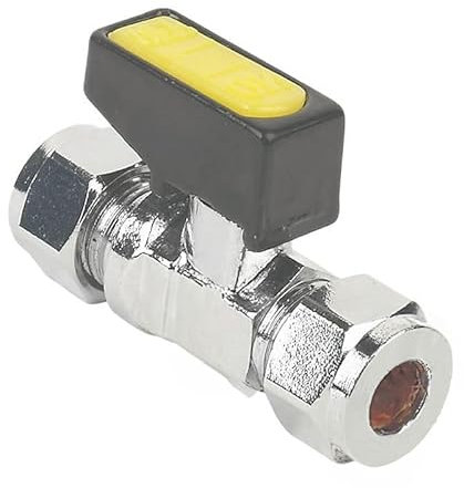 Vanne à bille à gaz à mini levier de 8 mm (connue sous le nom de vanne à boisseau sphérique de 8 mm/vanne à boisseau sphérique de gaz/vanne d'arrêt/soupape à boisseau sphérique de gaz droite/valve