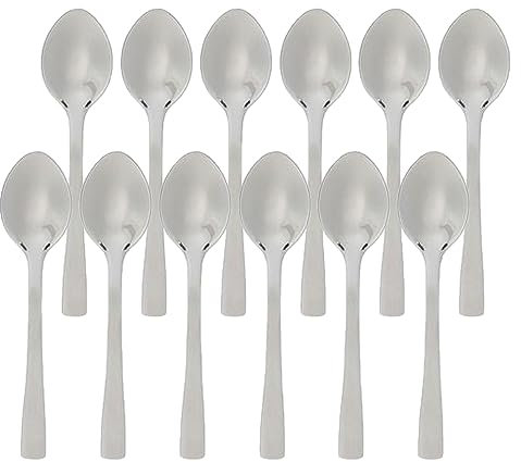 12 Cuillères à café en inox Moka - Argent