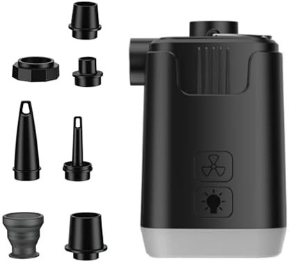 ZYKEJJDDAK Kleine Luftmatratzenpumpen Elektrische Luftpumpen Mit Campinglampen Freien Schnelle Deflatpumpen Einfach Zu Bedienen Zu Verwenden