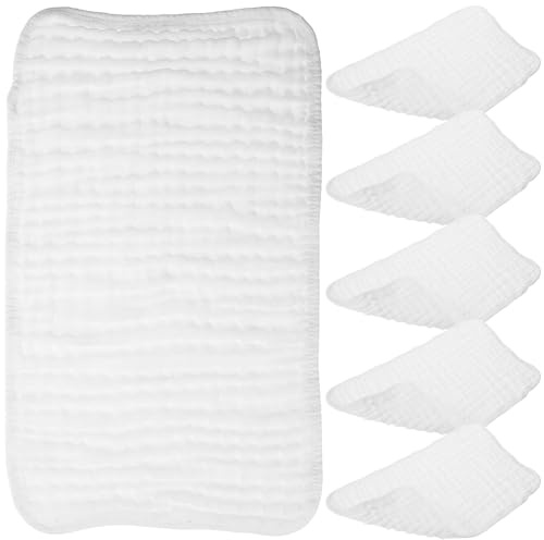 ERINGOGO 6piezas Toallas De Muselina para Bebés De Algodón y Absorbentes para Baño y Minimalista