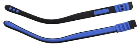 Genérico Patillas de silicona for gafas infantiles - Patillas de repuesto for monturas de gafas infantiles(Black D.Blue)