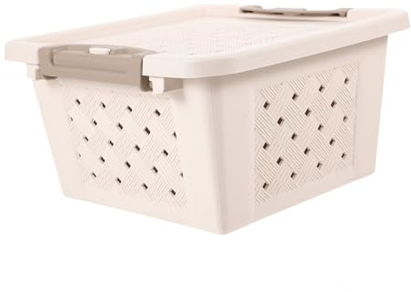 MUELODSIC Caja Transportadora para Pequeños Animales Caja Plástica Resistente y Transpirable para Hámster Jerbo Cobaya y Otros Contenedor Seguro para Viajes y Almacenamiento de Mascotas