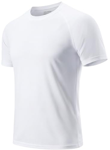 Cimic Löpar-t-shirt för män, avslappnade tröjor för träning, enkla gymtröjor, med fuktavvisande material, aktiva sportiga kortärmade t-shirts, 5-/3-pack
