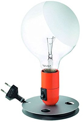 Flos LAMPADINA LED EU NRO, alluminio, nero, 12,5 x 24 cm