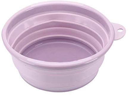 Collapsible Washing Up Bowl Basin Round Multipurpose Foldable Bucket Outdoor Travel Camping Hiking Caravan Water Carrier(S,Purple)