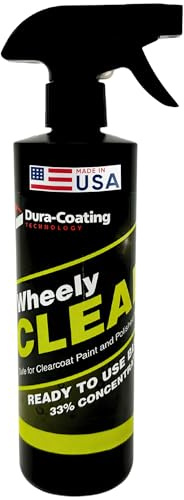 DURA-COATING TECHNOLOGY Wheely Clean - Professional Wheel Cleaner Spray - Ready-to-Use Tire Cleaner and Rim Cleaner - Suitable for Aluminum, Chrome, or Clear-Coated Wheels - Removes Brake Dust - 16 oz