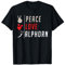 Peace Love Alphorn Alpenhorn Instrument T-Shirt