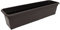 MePla Blumenkasten Balcony Standard Länge 80 cm, Breite 16,7 cm, Braun, wetterfest aus UV-beständigem Kunststoff