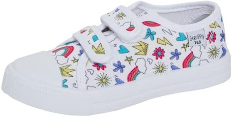 Scarpe in tela per bambini, unisex, facili da allacciare, scarpe casual