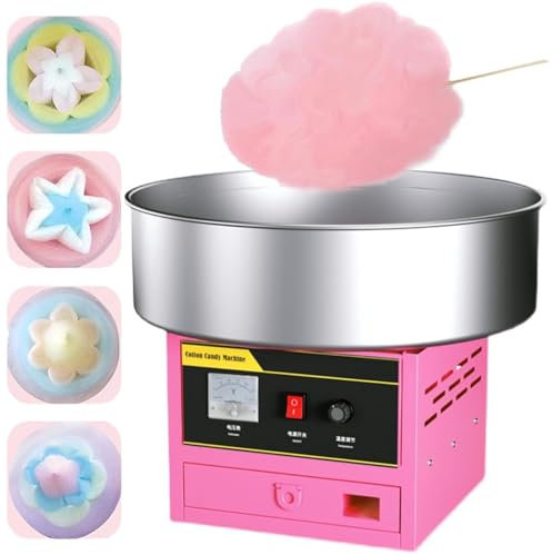 RayGenius Macchina dello Zucchero Filato per Bambini, Macchina dello Zucchero Filato per La Casa. per Feste, Casa, per Fare Spuntini Divertenti, Portatile, Include Bacchetta per Zucchero Filato.
