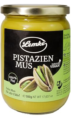 Lemke Pistagepuré- Tillverkad av 100% blancherade pistagenötter (500 g)