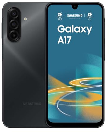 Samsung Galaxy A17 5G, 3 anni di Garanzia del produttore, Android 15, Display Super AMOLED 6.7, 8GB RAM, 256GB, Batteria 5.000 mAh, Resistenza IP54, memoria espandibile, Black [Versione Italiana]