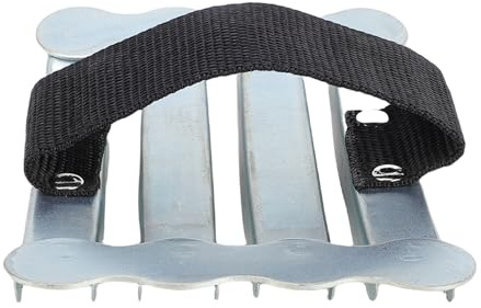 Greensen Cepillo para el Aseo del Caballo, Peine de Acero Inoxidable para el Cuidado del Pelaje Equino con 4 Filas de Dientes Densos para Eliminar Pelo Suelto