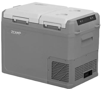 zcamp GES45 32L Double Zone Réfrigérateur de Voiture Portable congélateur et réfrigérateur, Glaciere Électrique à Compression pour Maison, dortoir, Camping, -20℃ BIS 20℃